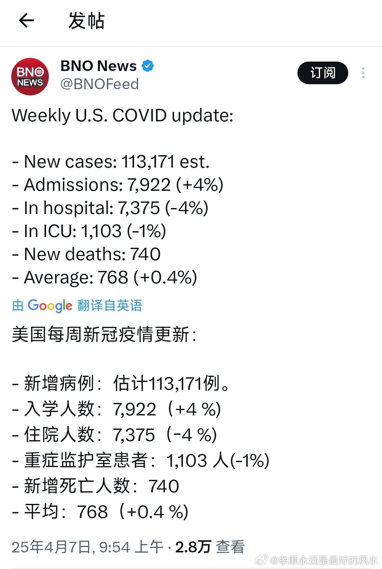 美國(guó)最新病例數(shù)據(jù)及其觀點(diǎn)闡述